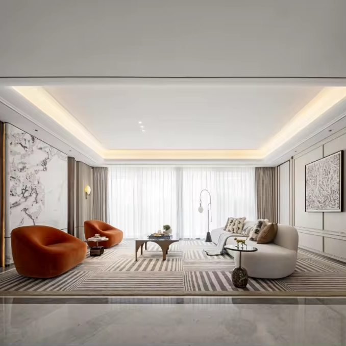 Interior Design And Construction - Layanan Desain Interior Sanhai Gaya Kontemporer