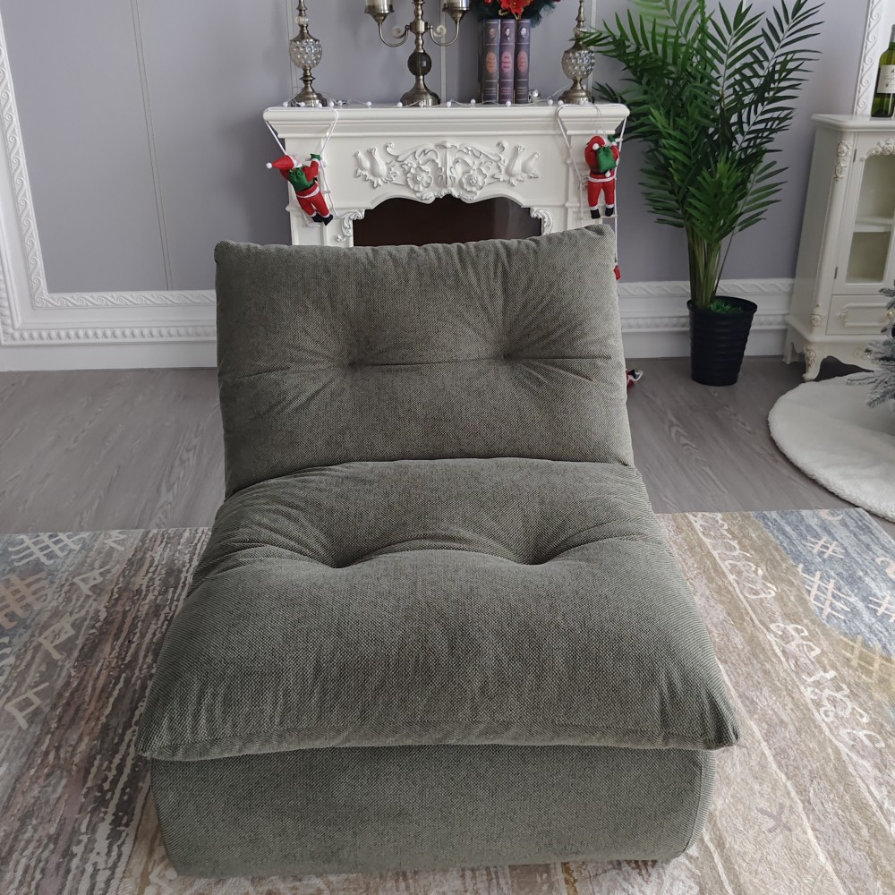 Interior Design Organic Modern - Sofa Santai Abu-abu Desain Modern, Furnitur