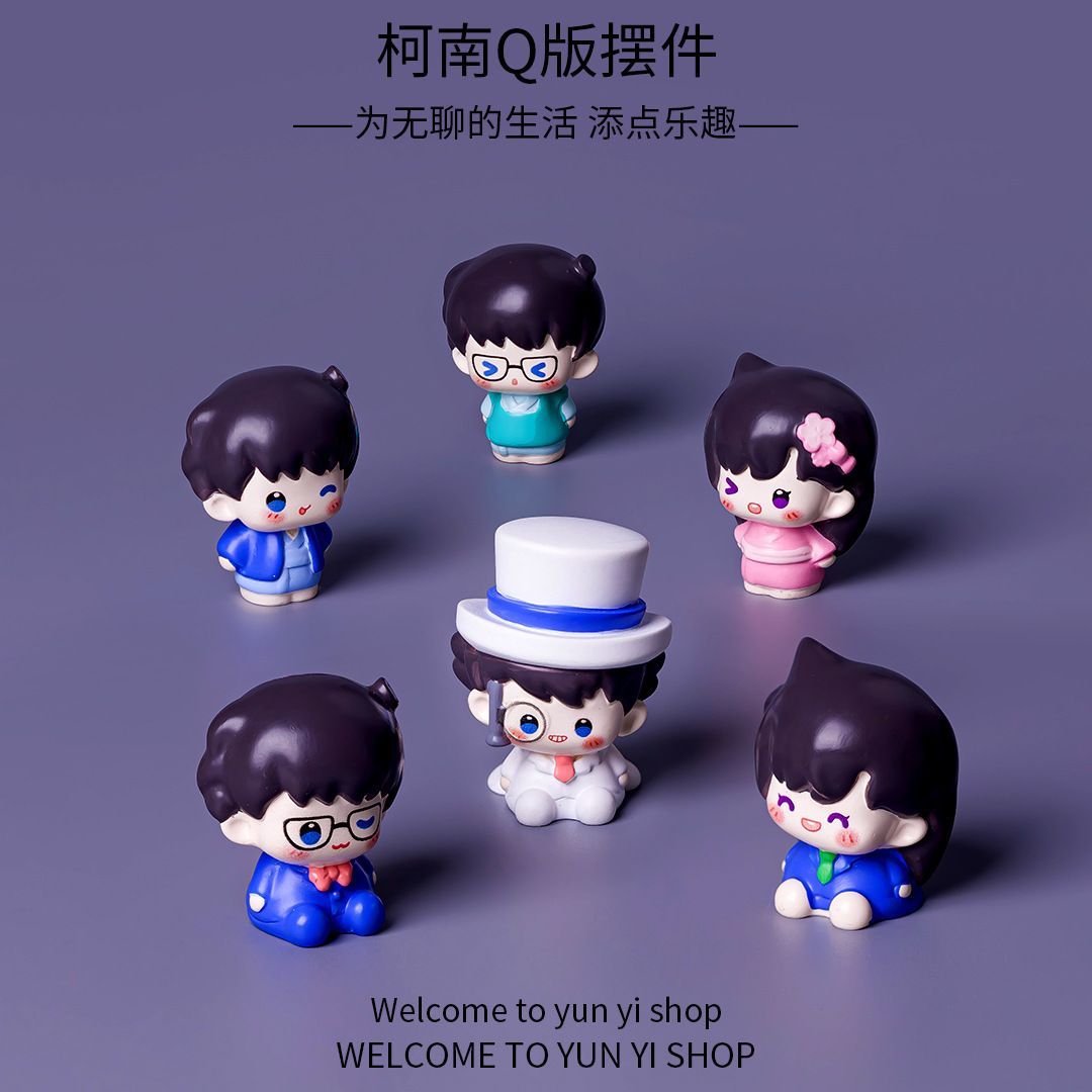 Interior Design Living Room - Figur Mini Resin Detektif Conan, Ornamen