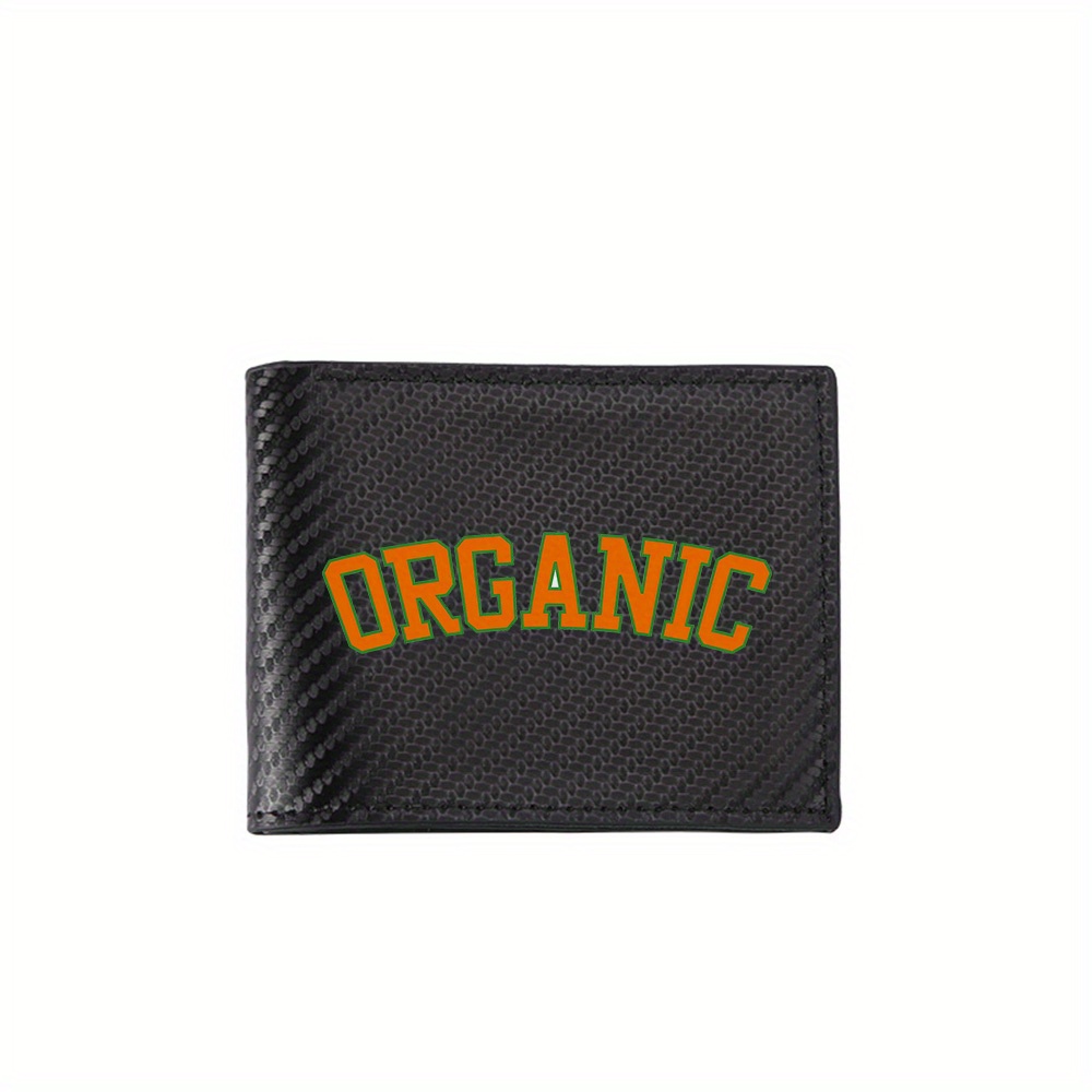 Interior Design Organic Modern - Huruf Hijau Organik Oranye pada Dompet