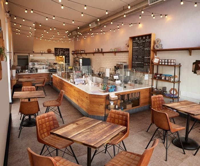 Interior Design Of Cafe - Desain Meja Bar Kafe Kayu Modern