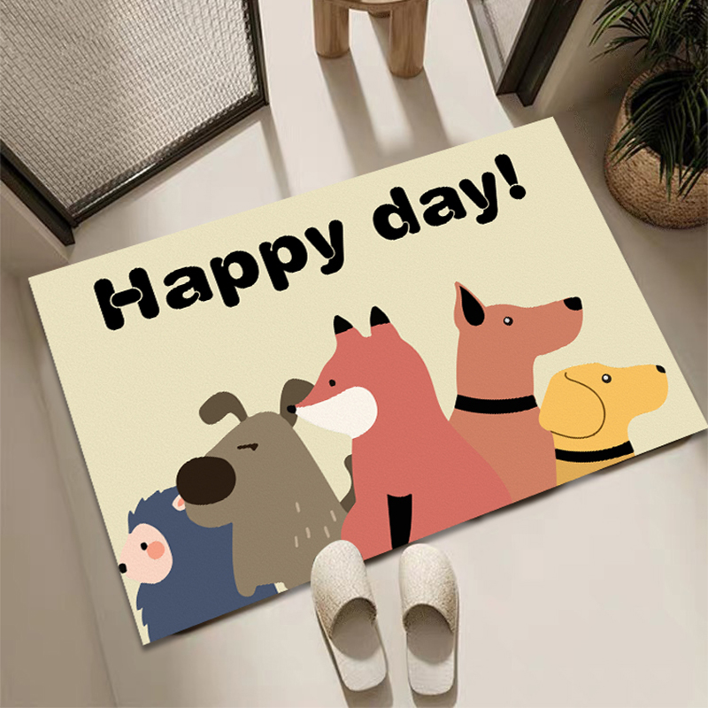 Keset Beludru Kristal Monster  - Printed Rug Abstract ulasan dan harga