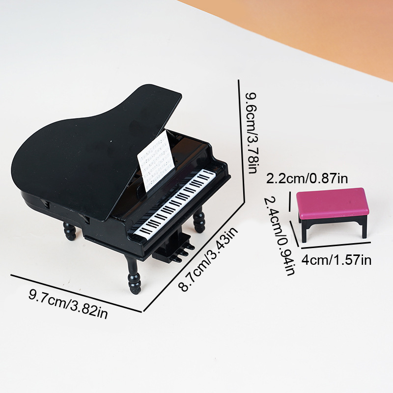 1:12 Miniatur Piano Rumah Bone - Interior Design Living Room ulasan dan harga