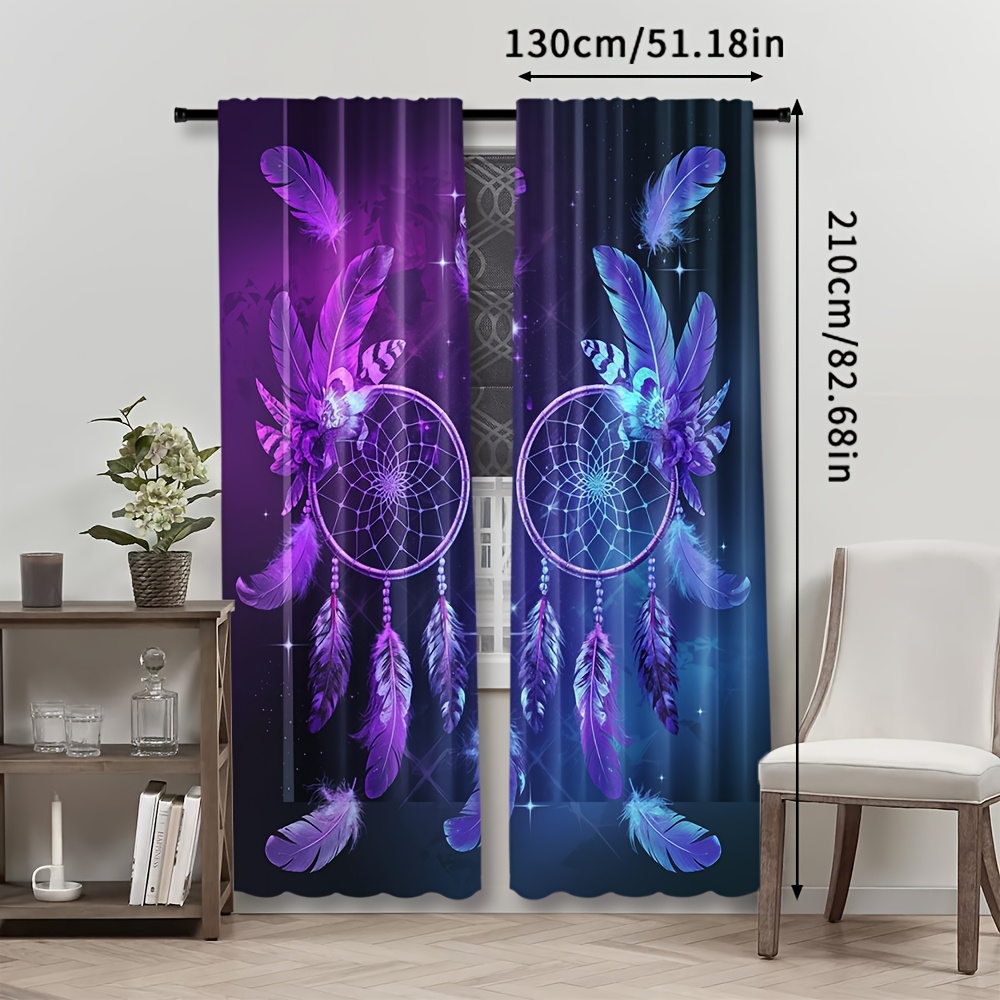 Tirai Dreamcatcher Ungu Seni B - Interior Design Of Cafe ulasan dan harga