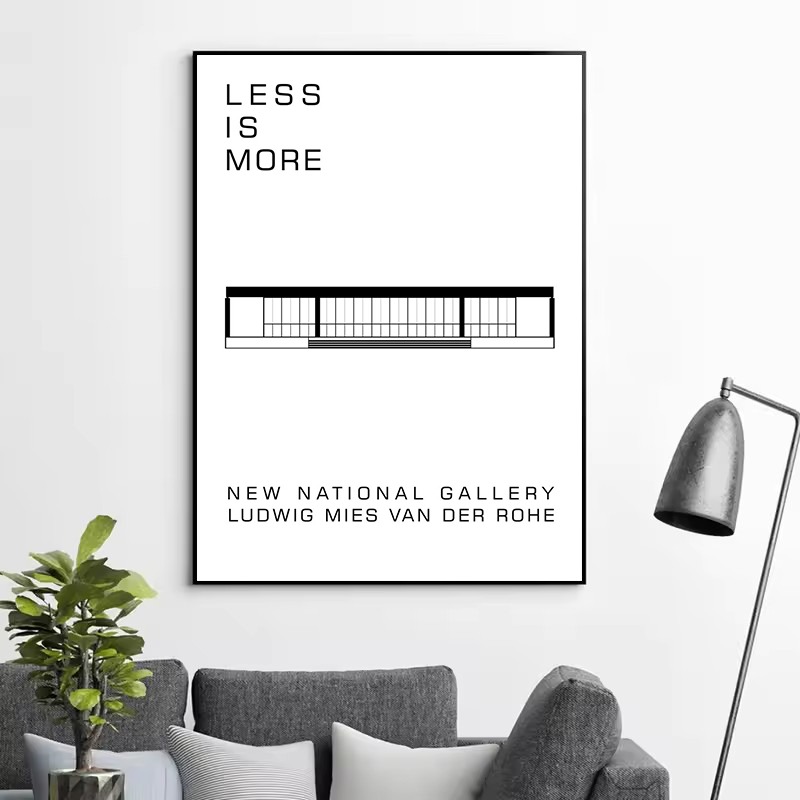 Poster Arsitektur Abstrak Desa - Interior Design Concept ulasan dan harga