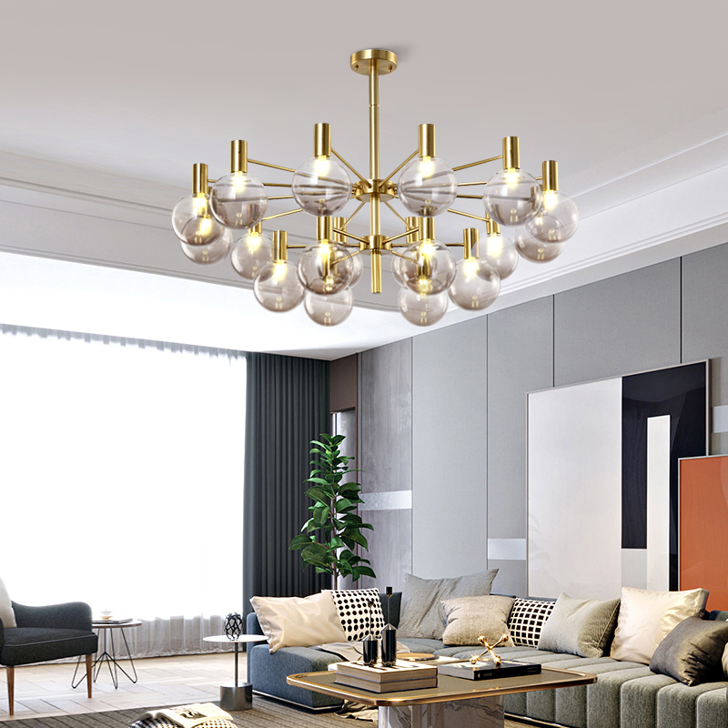 Lampu gantung led, cahaya mewa - Interior Design Of Cafe ulasan dan harga