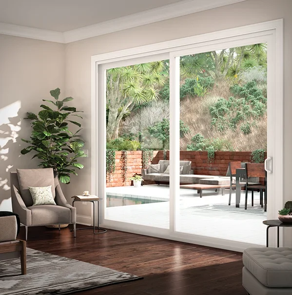 -Pintu Geser Kaca Bingkai PVC  - Interior Design Organic Modern ulasan dan harga
