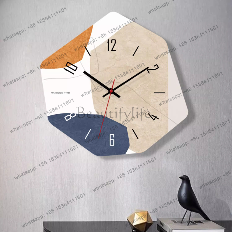 Jam Dinding Nordik Kreatif Des - Interior Design Organic Modern ulasan dan harga
